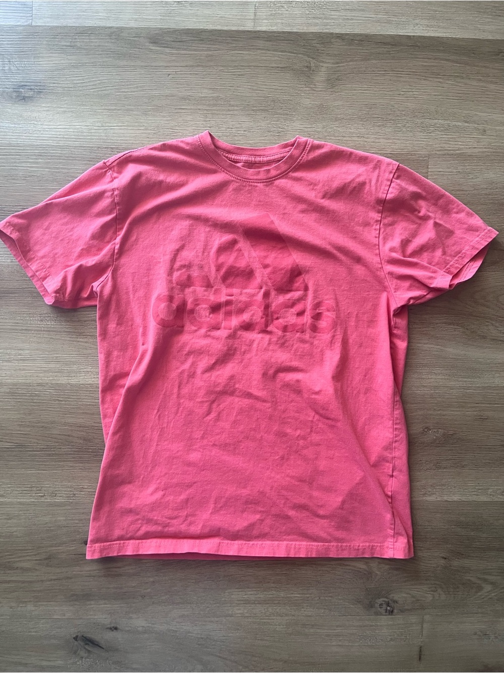 Adidas Golf Women’s Pink Logo Crew Neck T-Shirt - Medium
